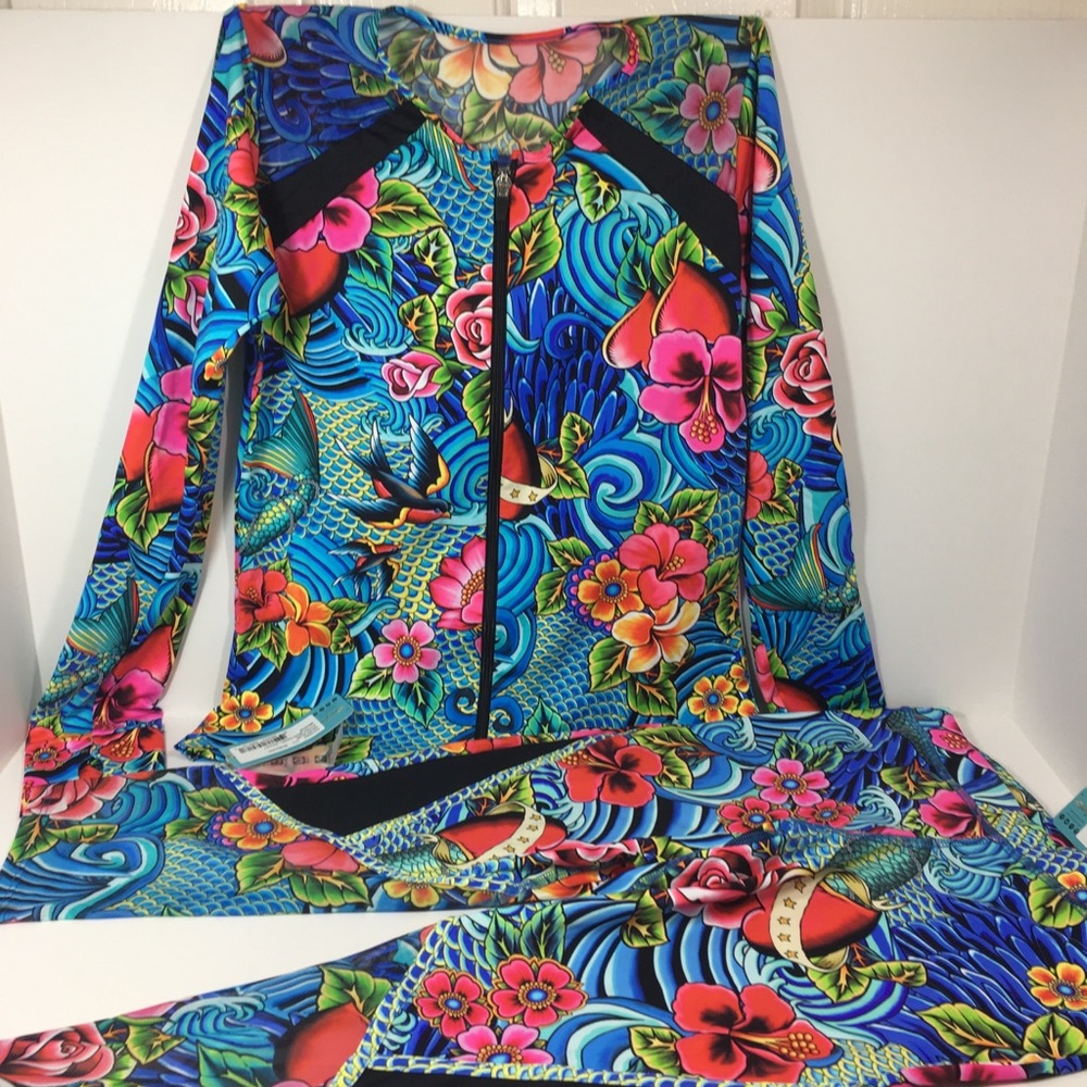 Luli Fama Fit Jacket and Capri  Size Medium